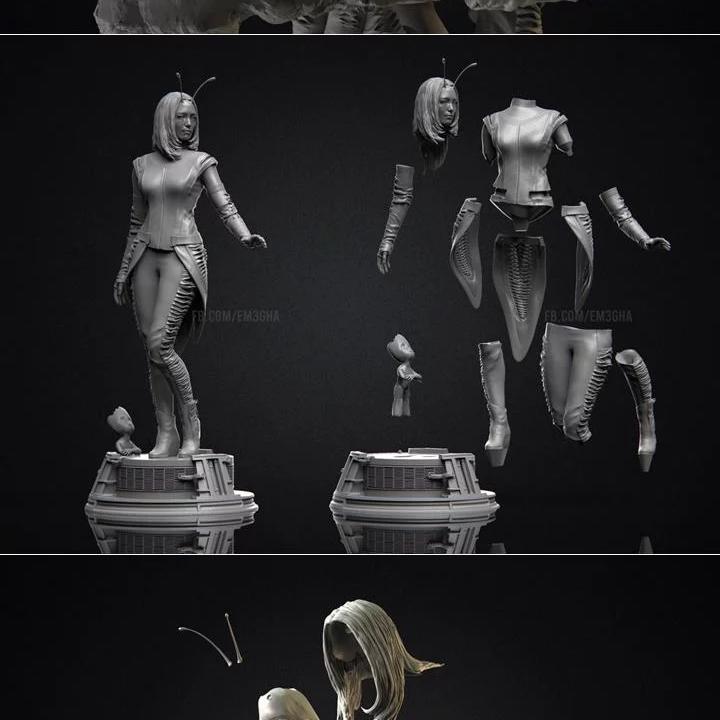 Mantis - 动漫游戏角色3D打印模型|Mantis – 3D Print Model