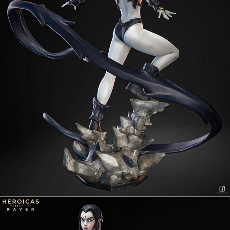英雄之影·乌鸦·3D打印模型|Heroicas – Figure 4 – Raven – 3D Print Model
