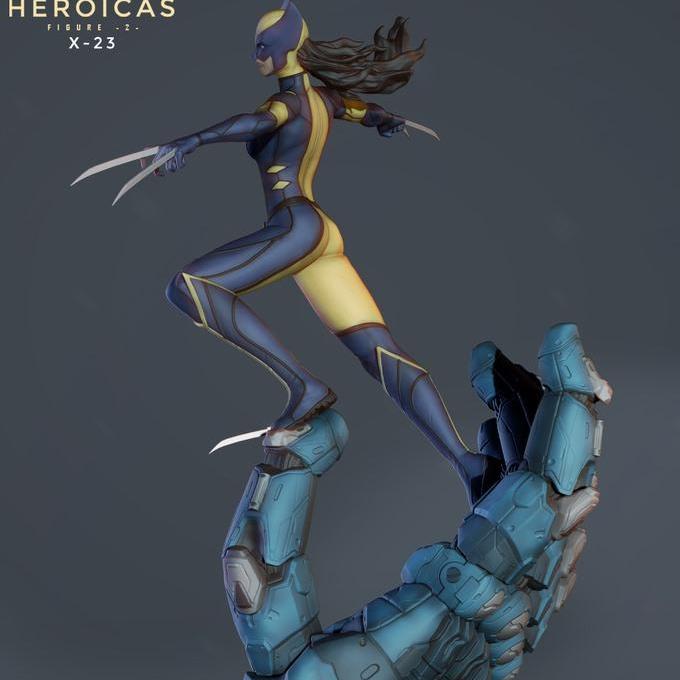 英雄姐妹 X23 3D打印模型|Heroicas – Figure 2 – X23 – 3D Print Model