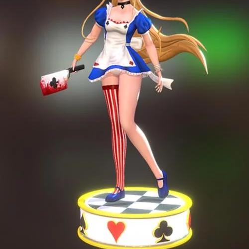 爱丽丝梦游仙境 3D打印模型|Alice In Wonderland – 3D Print Model