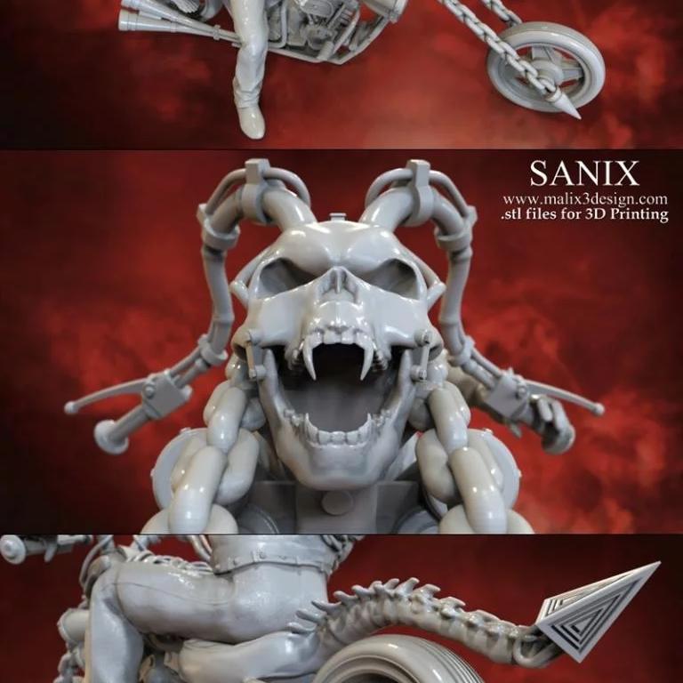 鬼影侠 3D打印模型|Ghost Rider – 3D Print Model