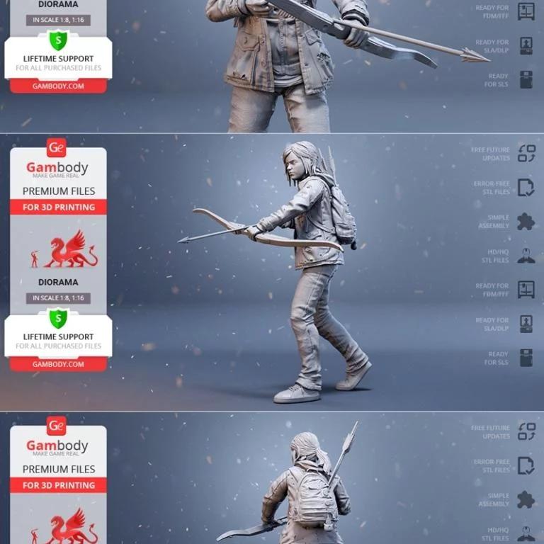 艾莉 3D打印模型|Ellie – 3D Print Model