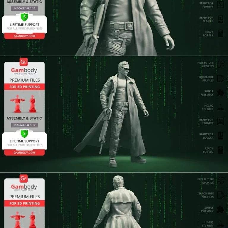 Neo - 3D打印动漫角色模型|Neo – 3D Print Model