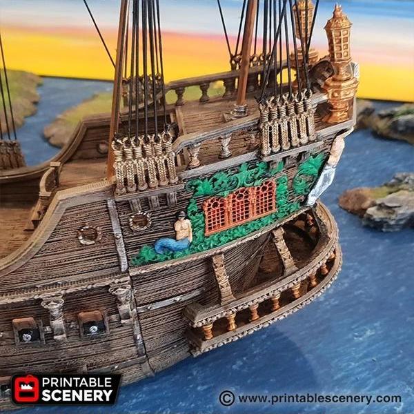 Galleon 3D打印模型：动漫游戏角色立体造型|Galleon – 3D Print Model