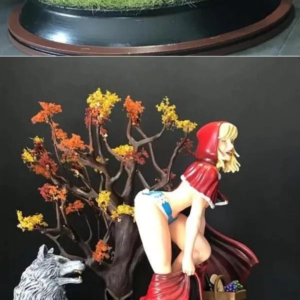红衣少女 3D打印模型|Red Riding Hood – 3D Print Model