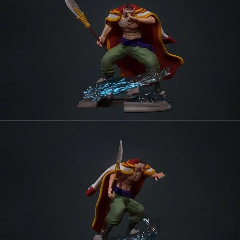 新gate工作室-白胡子-3D打印模型|Edward Newgate – Whitebeard – 3D Print Model