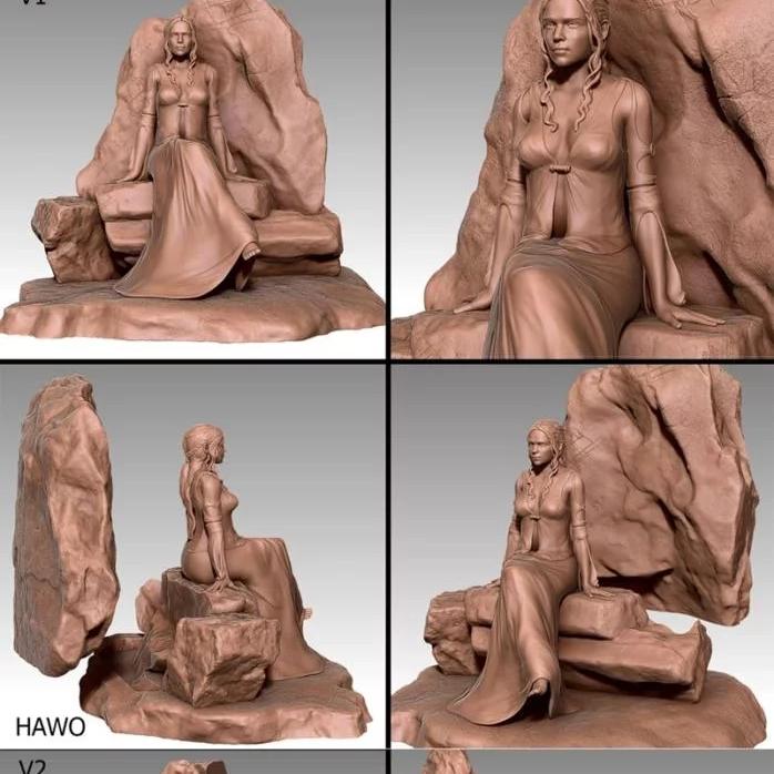 龙妈3D打印模型|Daenerys – 3D Print Model