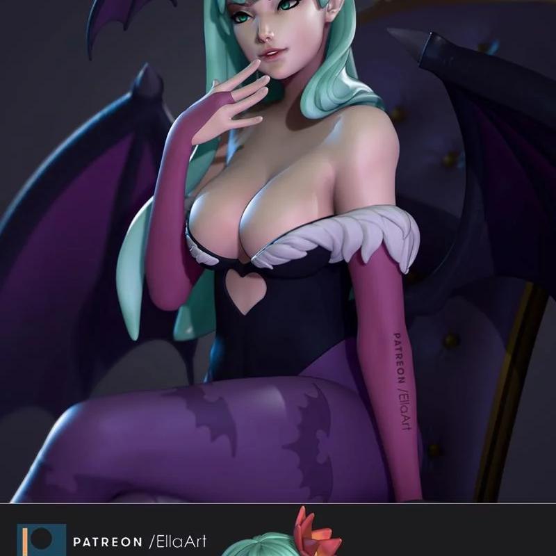 莫尔吉安·艾恩斯兰 3D打印模型|Morrigan Aensland – 3D Print Model