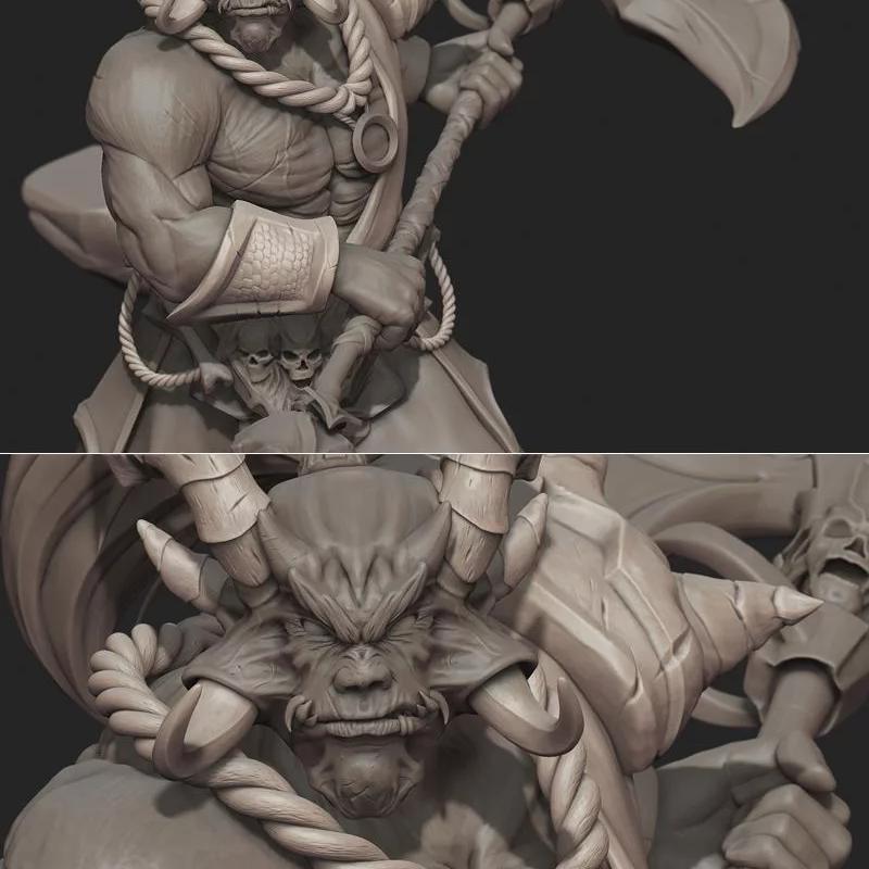 暗神系列——怒焰之神 3D打印模型|The Rage God – Dark Gods – 3D Print Model