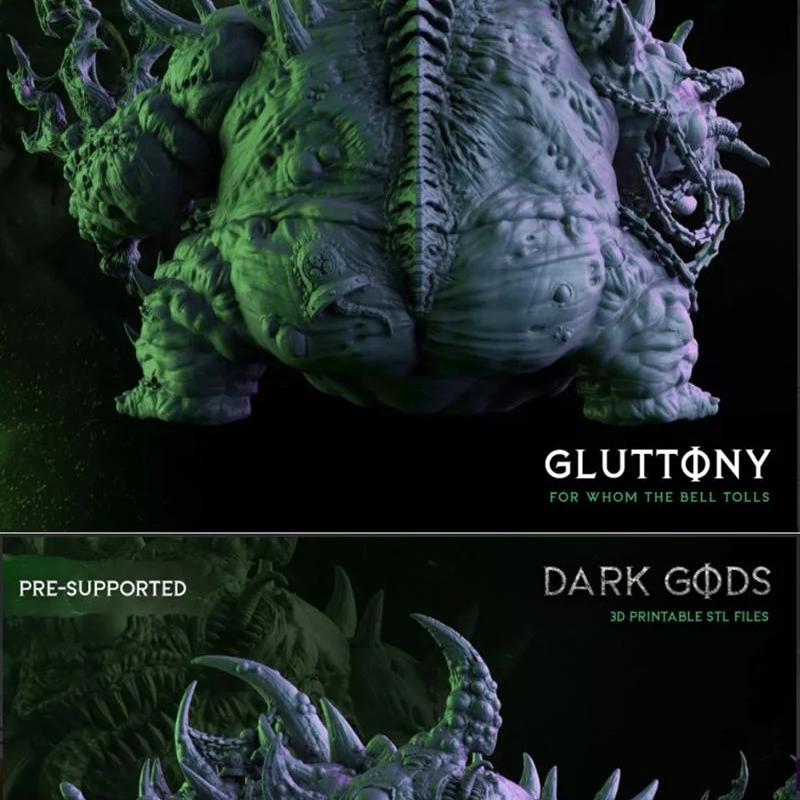 贪吃病态者——3D打印模型|Gluttony the Bubonic One – 3D Print Model