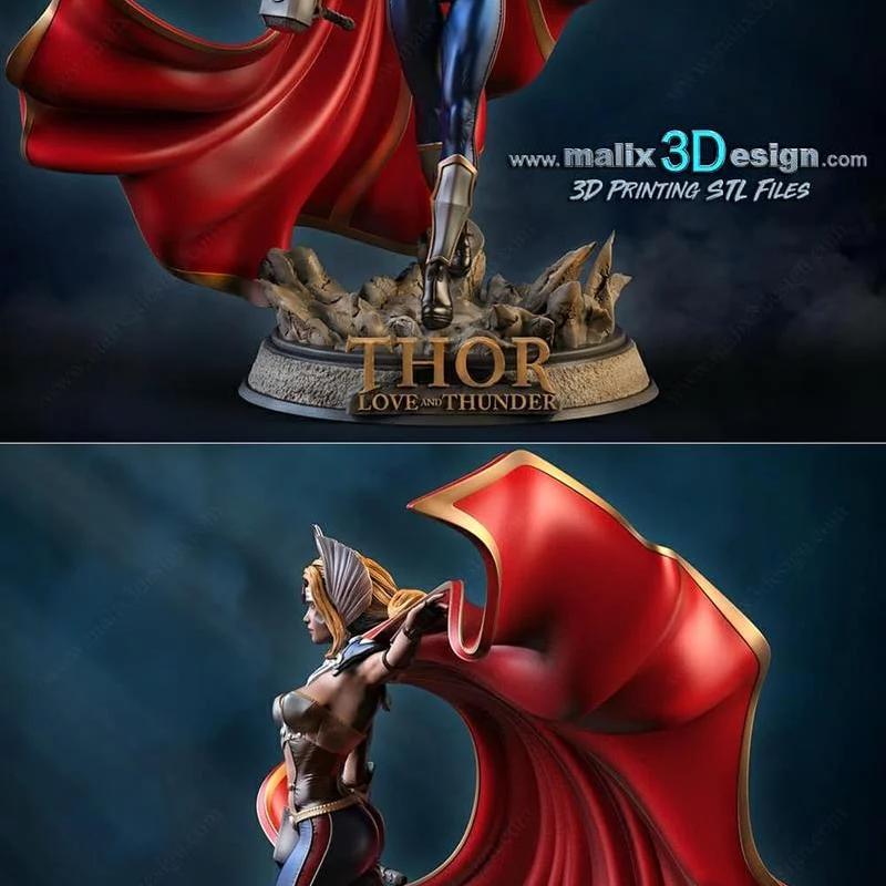 雷神女侠 3D打印模型|Lady Thor – 3D Print Model
