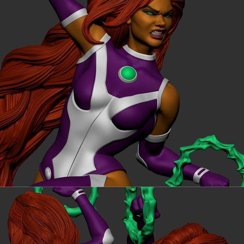 DC漫画 - 星火 - 3D打印模型|DC Comics – StarFire – 3D Print Model