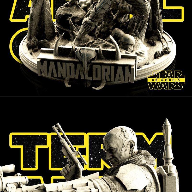 星球大战 - 波巴·费特 - 3D打印模型|StarWars – Boba Fett – 3D Print Model