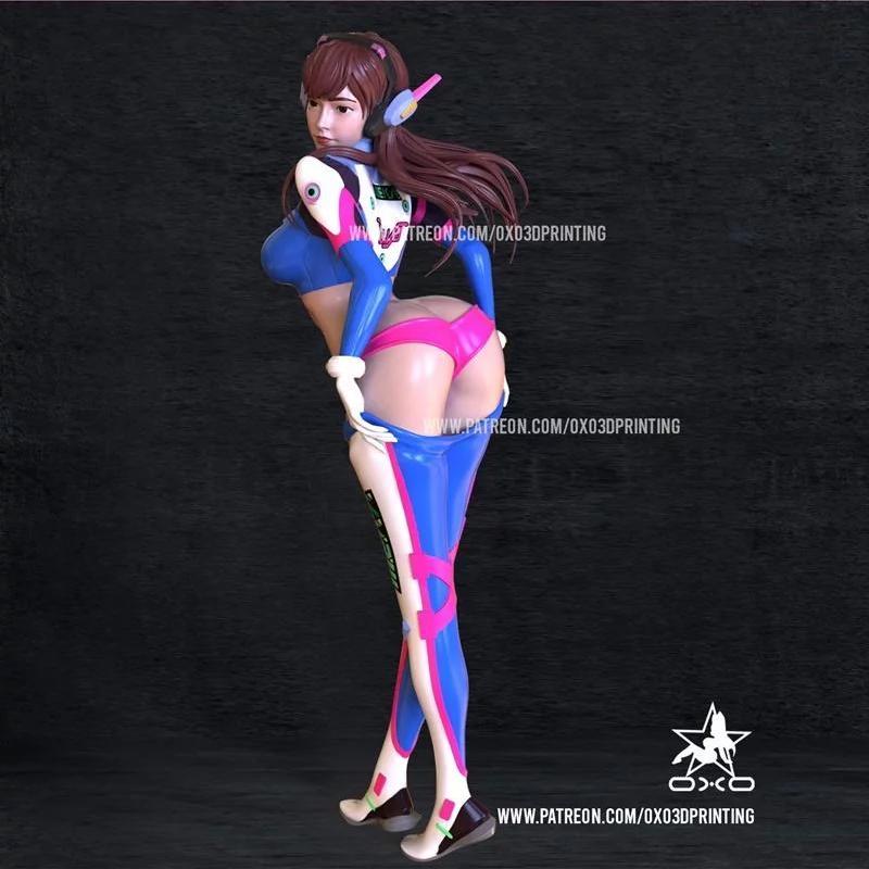 D.Va - 超级英雄 - 3D打印模型|D.Va – Overwatch – 3D Print Model