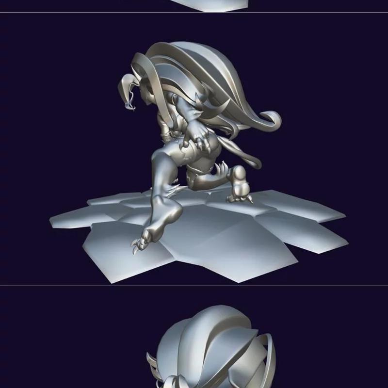 暗黑街头3D打印模型：费莉西亚|Felicia (Darkstalkers) – 3D Print Model