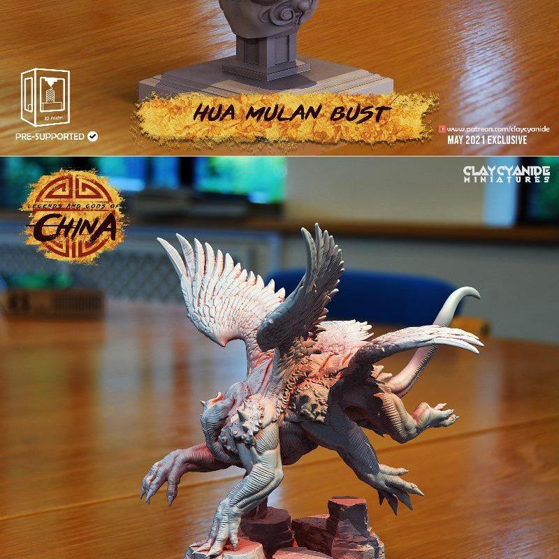 中国神话与神祇3D打印模型|Clay Cyanide – Legends And Gods Of China – 3D Print Model