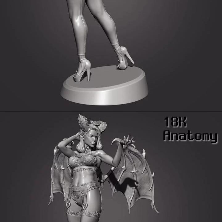 18K高精度 Succubus 3D打印模型|18K Anatomy – Succubus – 3D Print Model