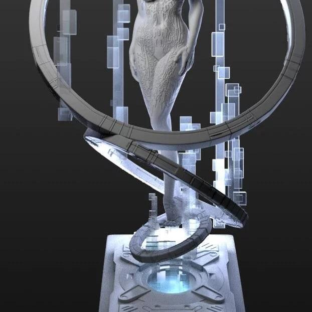 博德之门 3D打印模型|Cortana – Halo – 3D Print Model