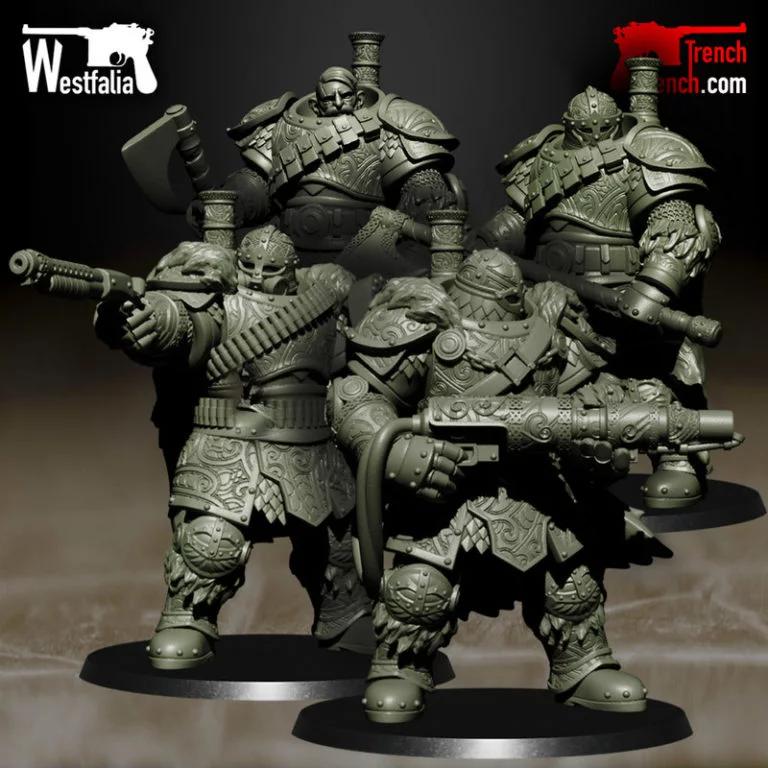 《树海之子——机械重装步兵3D打印模型》|Children of Yggdrasil – Mechanized Heavy Infantry (MHI) – 3D Print Model