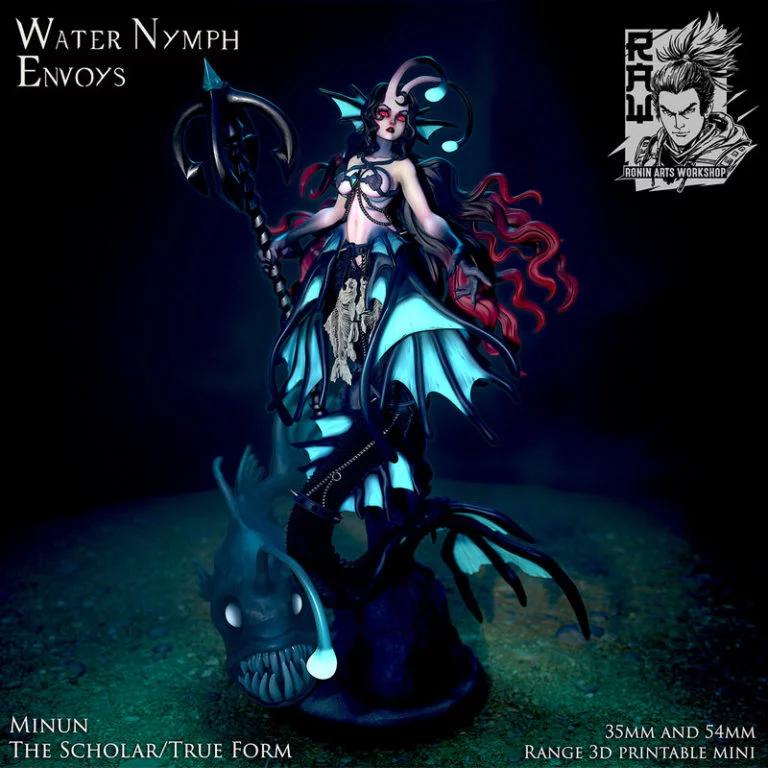 迷你学者精灵——3D打印模型|Minun The Scholar Nymph Form – 3D Print Model