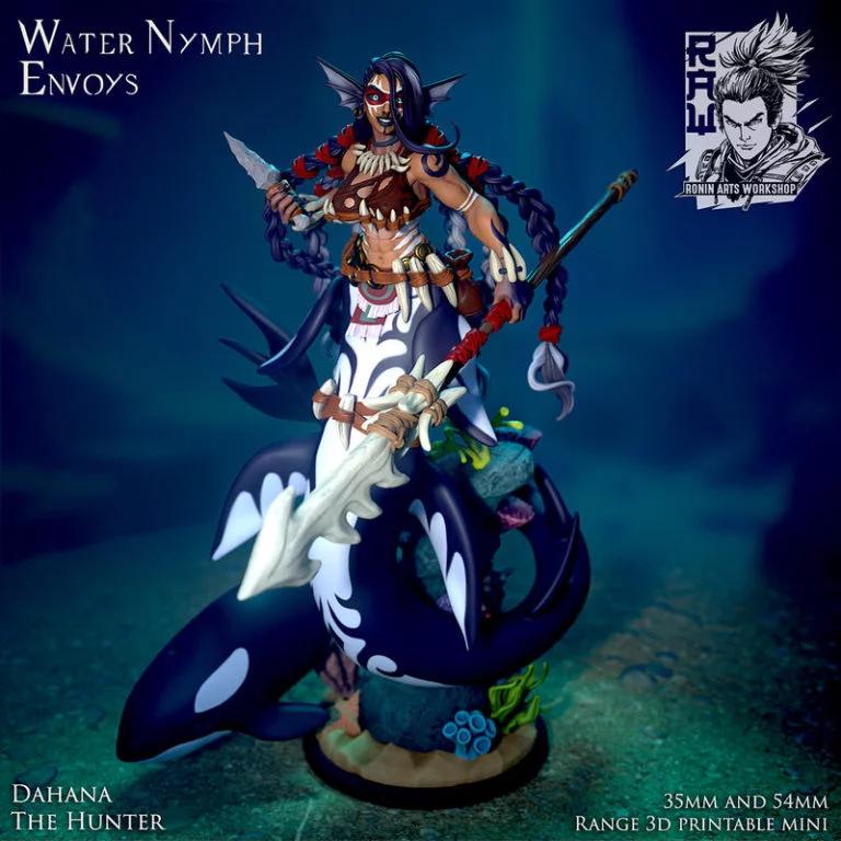 达哈娜 猎人妖精形态 3D打印模型|Dahana The Hunter Nymph Form – 3D Print Model