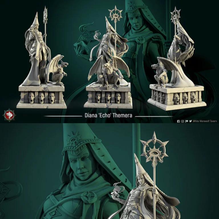 迪安娜·埃科·瑟梅拉 3D打印模型|Diana ‘Echo’ Themera – 3D Print Model