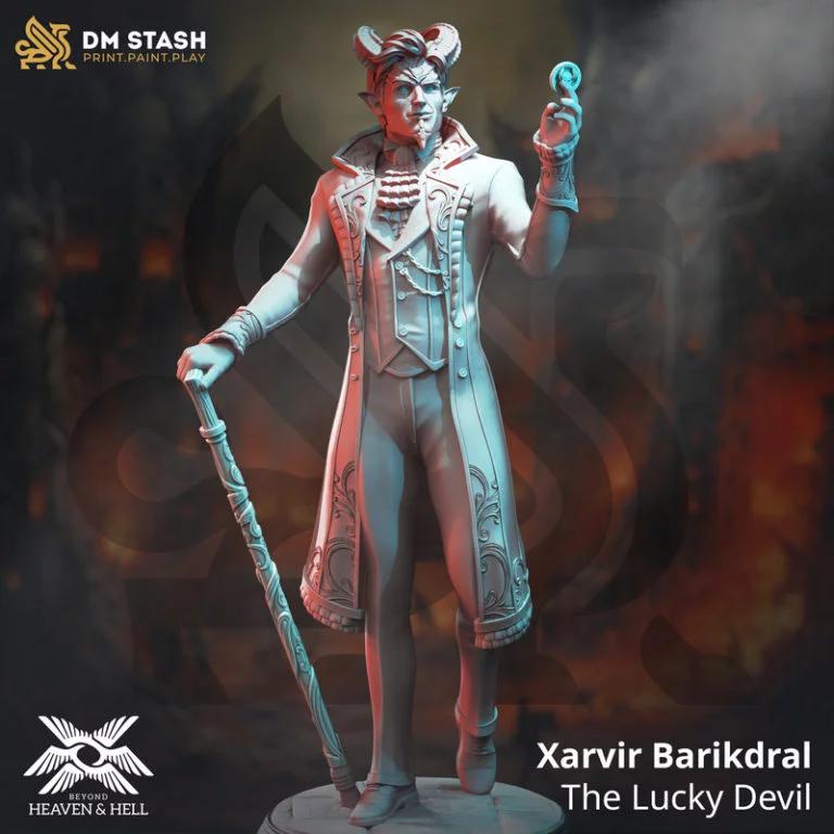Xarvir Barikdral——幸运恶魔 3D打印模型|Xarvir Barikdral – The Lucky Devil – 3D Print Model