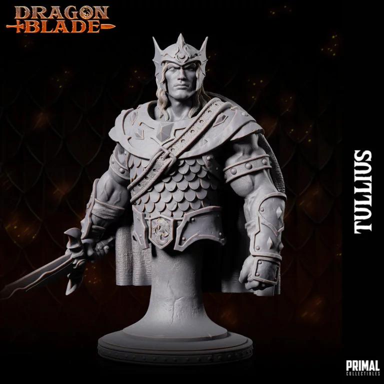 战士图里乌斯3D打印雕像模型|Warrior Tullius Bust – 3D Print Model