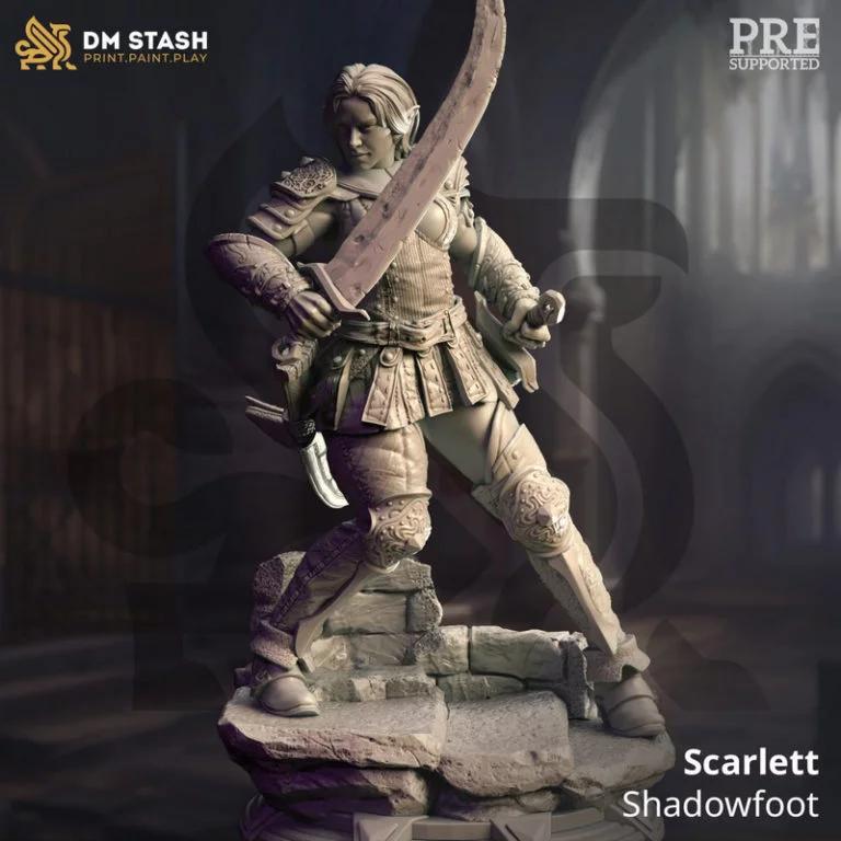 Scarlett-shadowfoot 3D打印模型|Scarlett – Shadowfoot – 3D Print Model