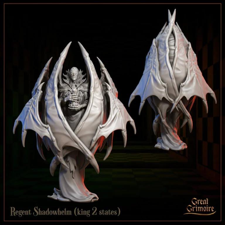 伟大典籍——影之王冠3D打印模型|Great Grimoire – Regent Shadowhelm – 3D Print Model