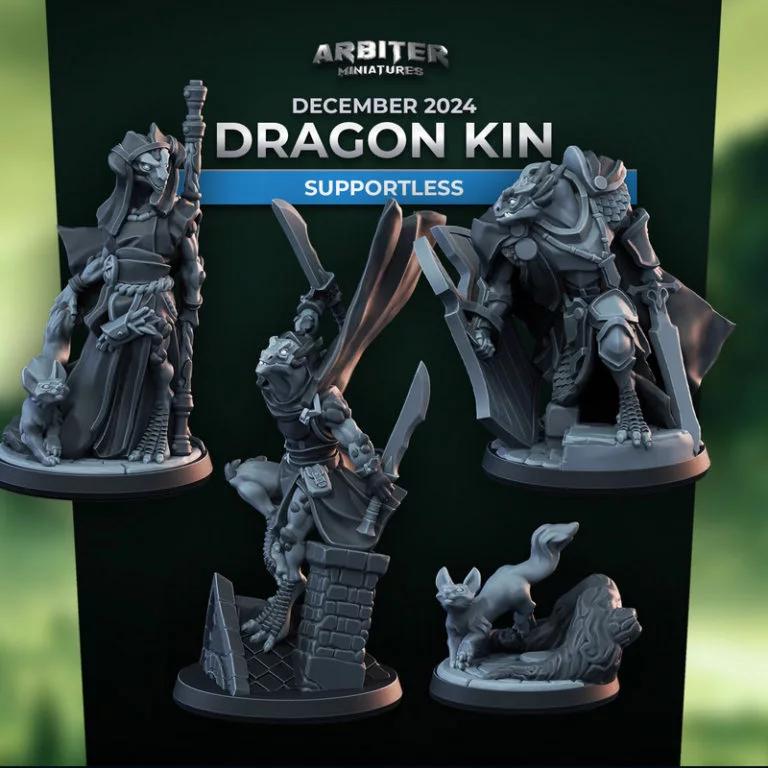Arbiter迷你模型——龙族血脉 3D打印作品|Arbiter Miniatures – Dragon Kin – 3D Print Model