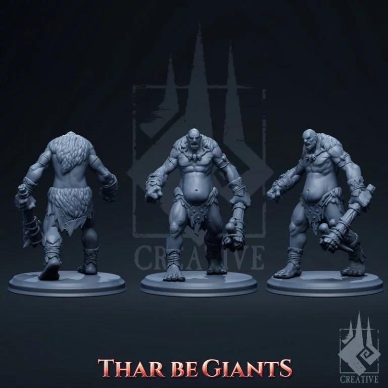 巨兽出没——乌格博尔·暴虐——3D打印模型|Thar Be Giants – Uugbor the Brutal – 3D Print Model