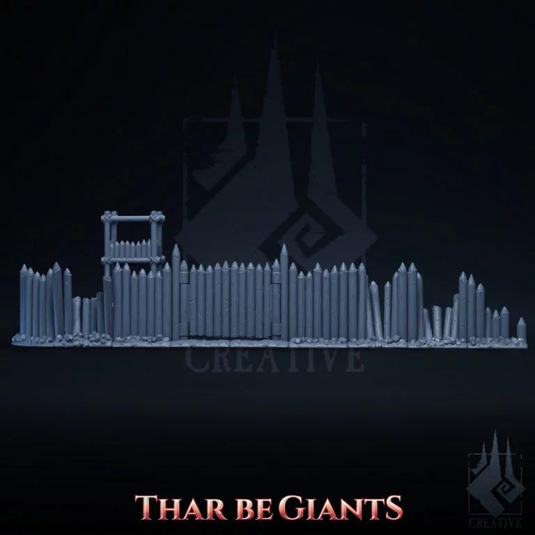 巨兽出没——帕利萨德要塞 3D打印模型|Thar Be Giants – Palisade Fort – 3D Print Model