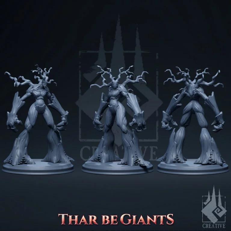 巨兽出没——willowleaf树灵 3D打印模型|Thar Be Giants – Willowleaf the Tree Ent – 3D Print Model