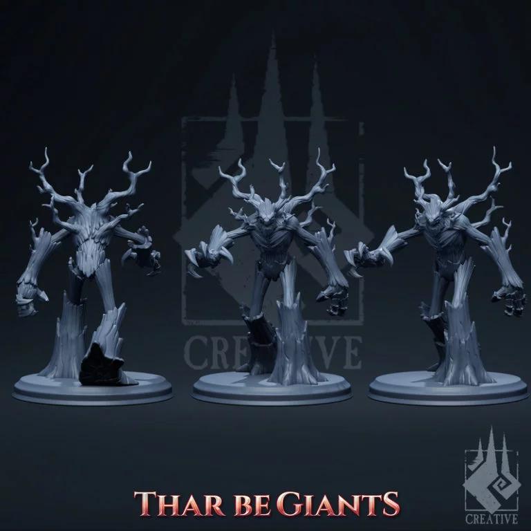 巨兽出没——Thistlelimb被腐蚀的树妖 3D打印模型|Thar Be Giants – Thistlelimb the Corrupted Tree Ent – 3D Print Model