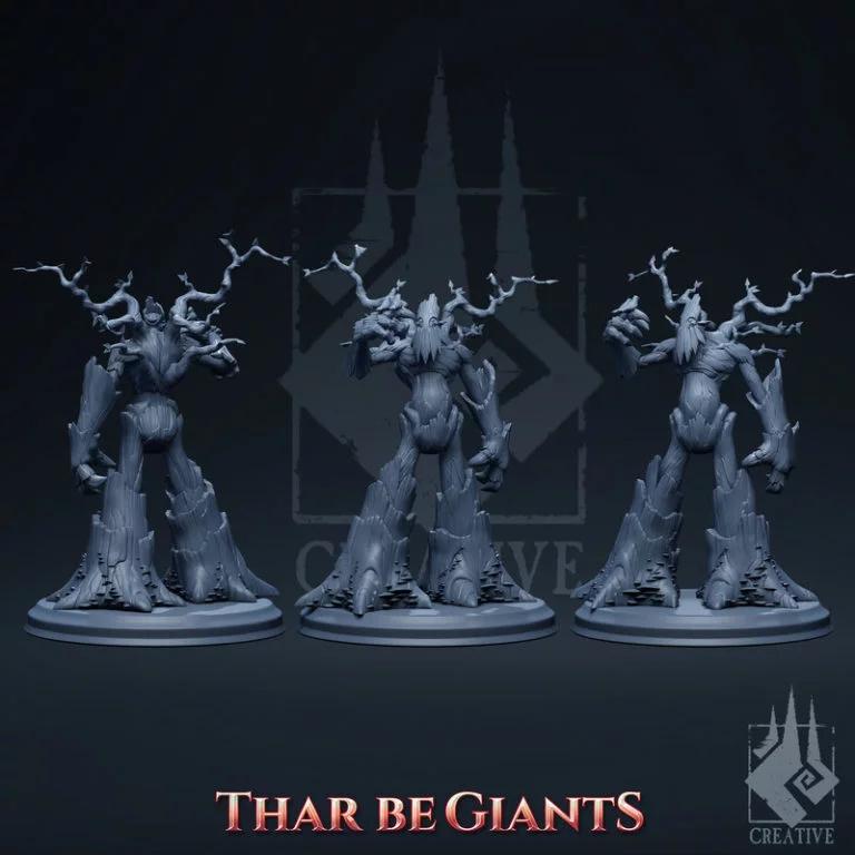 巨兽出没——gentleleaf树灵 3D打印模型|Thar Be Giants – Gentleleaf the Tree Ent – 3D Print Model