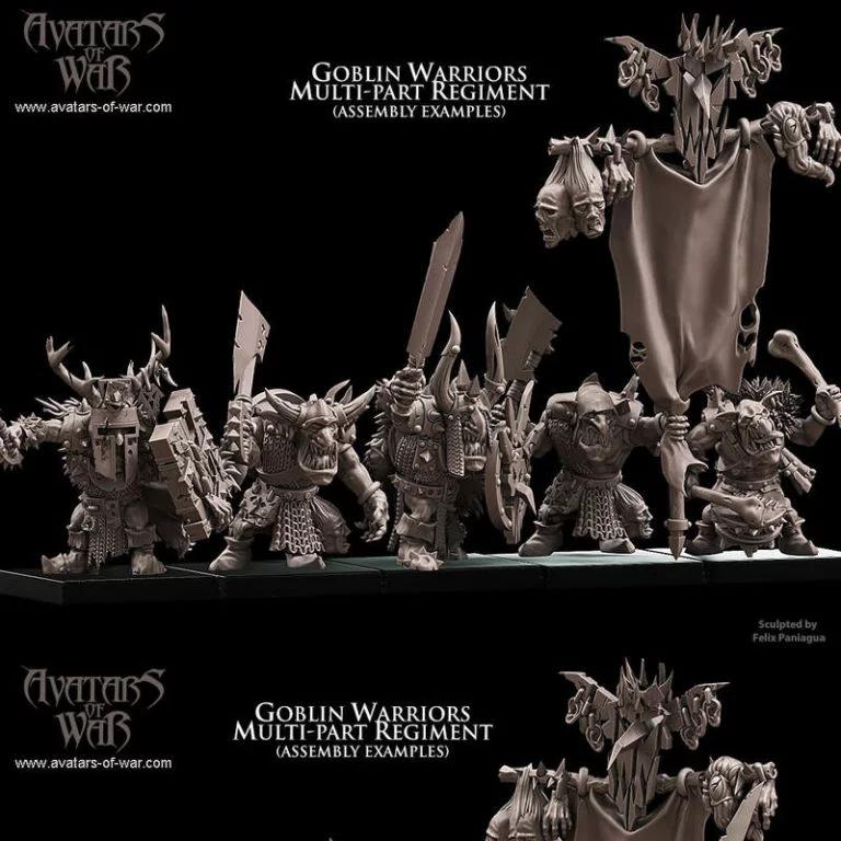 战争之灵——兽人战士 3D打印模型|Avatars of War – Goblin Warriors – 3D Print Model