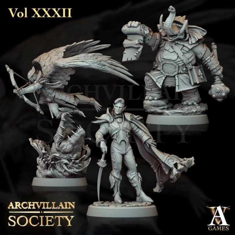 Archvillain Society 3D打印模型集|Archvillain Games – Archvillain Society Vol. XXXII – 3D Print Model