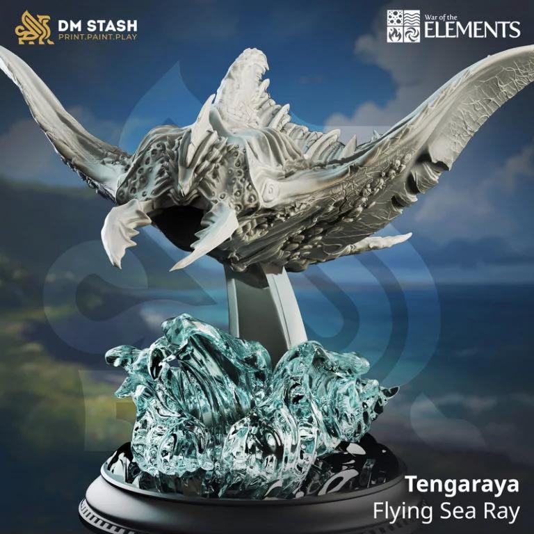 Tengaraya 海上飞射模型 3D打印版|Tengaraya – Flying Sea Ray – 3D Print Model