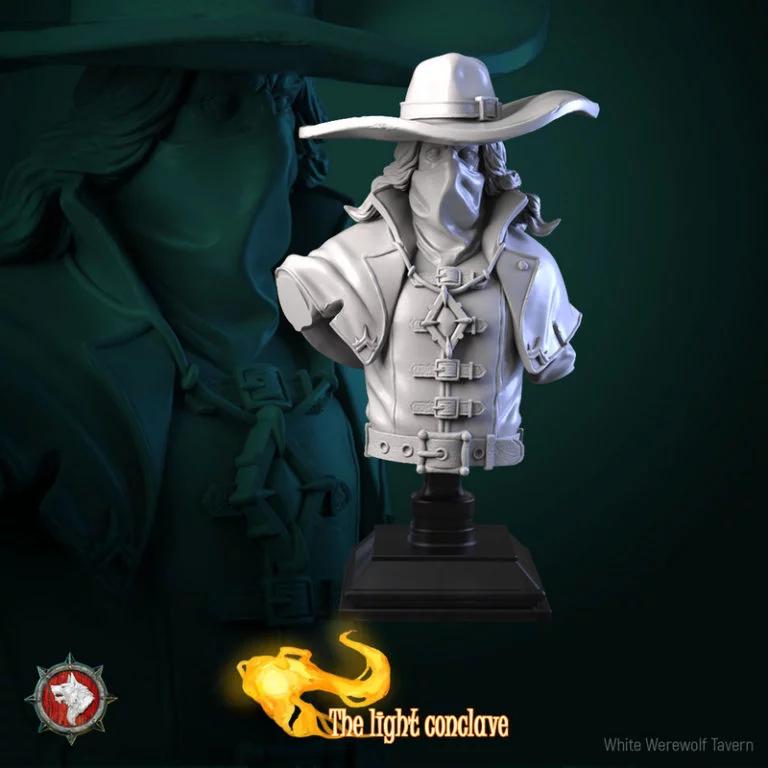 Roody 3D打印模型：幻影猎人|Roody Phantom Hunter Bust – 3D Print Model