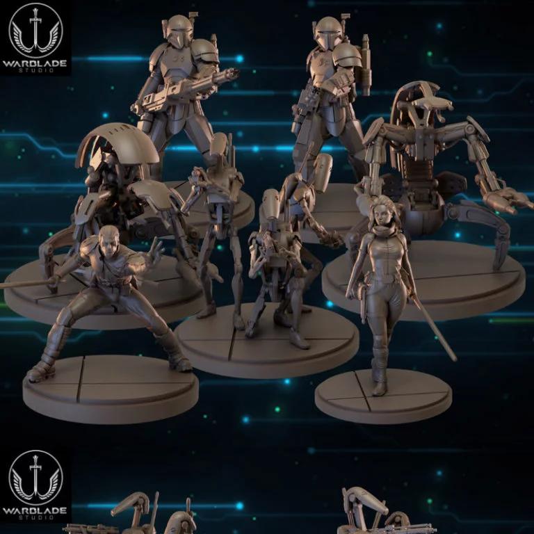 Warblade Studio 2023年8月作品：动漫游戏角色3D打印模型集|Warblade Studio August 2023 – 3D Print Model