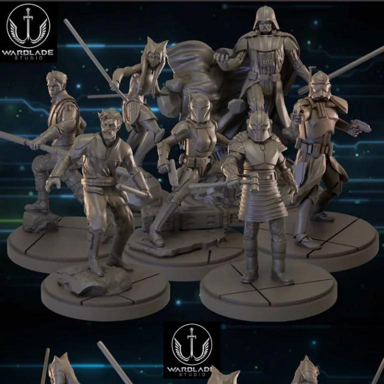 Warblade工作室2023年3月3D打印模型：动漫游戏电影角色精品集|Warblade Studio March 2023 – 3D Print Model