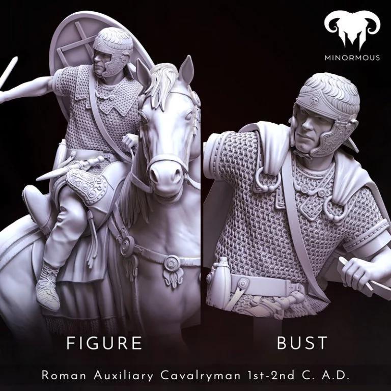 罗马辅助骑兵士兵——3D打印模型|Roman Auxiliary Cavalryman – 3D Print Model