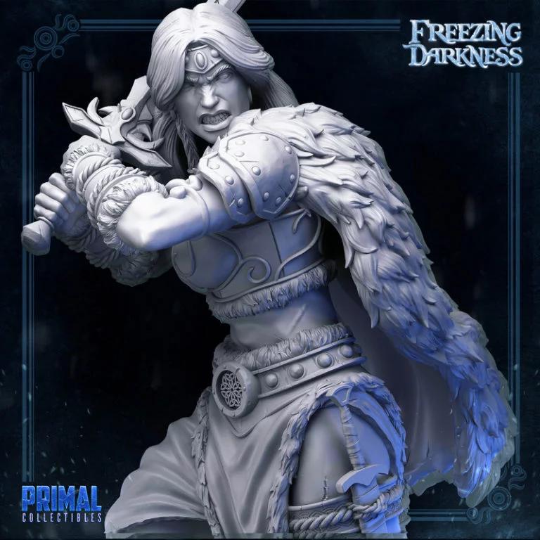 冻夜之影——瓦尔基里3D打印模型|Freezing Darkness – Valkyrie – 3D Print Model