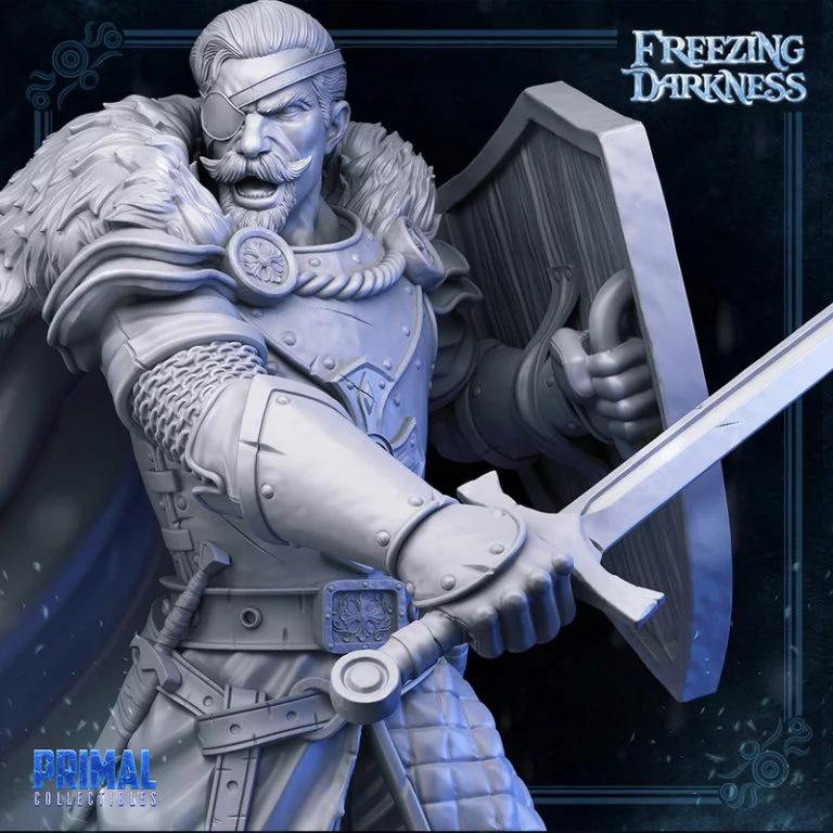 冻结的黑暗——奥斯蒙德佣兵 3D打印模型|Freezing Darkness – Osmond the Mercenary – 3D Print Model
