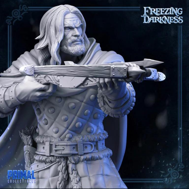 冻结的黑暗——魔诺斯佣兵 3D打印模型|Freezing Darkness – Magnus the Mercenary – 3D Print Model