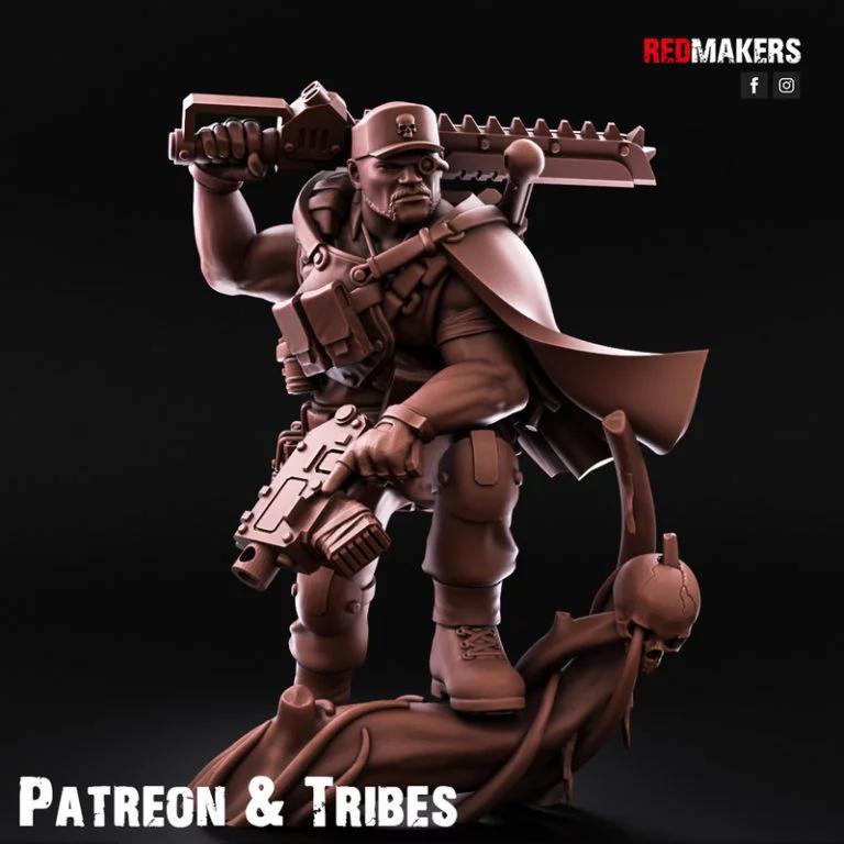 丛林战士——帝国军团军官——3D打印模型|Jungle Fighters – Officer of the Imperial Force – 3D Print Model