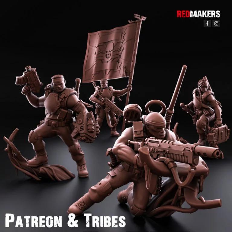 丛林战士——指挥小队——3D打印模型|Jungle Fighters – Command Squad – 3D Print Model