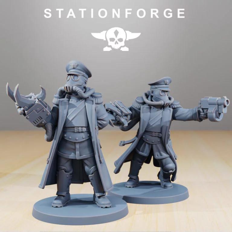 GrimGuard官方3D打印模型：Officer 2角色造型|GrimGuard – Officer 2 – 3D Print Model
