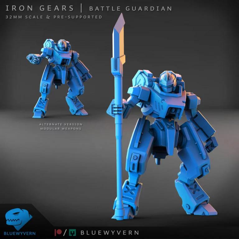 铁齿轮——战守者（模块化）3D打印模型|Iron Gears – Battle Guardian (Modular) – 3D Print Model